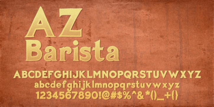 AZ Barista font preview
