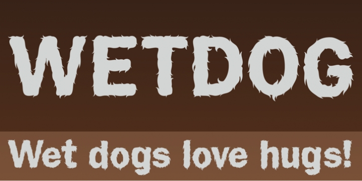 Wet Dog font preview