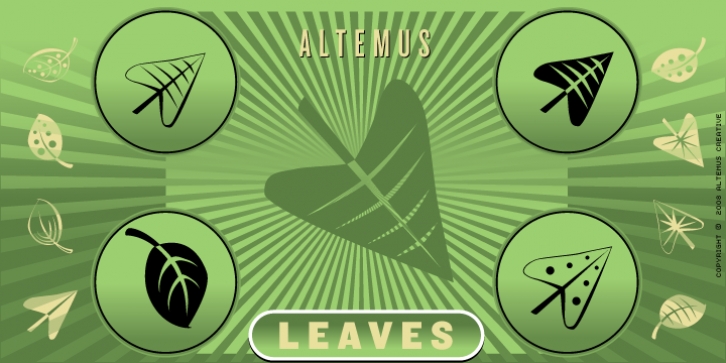 Altemus Leaves font preview