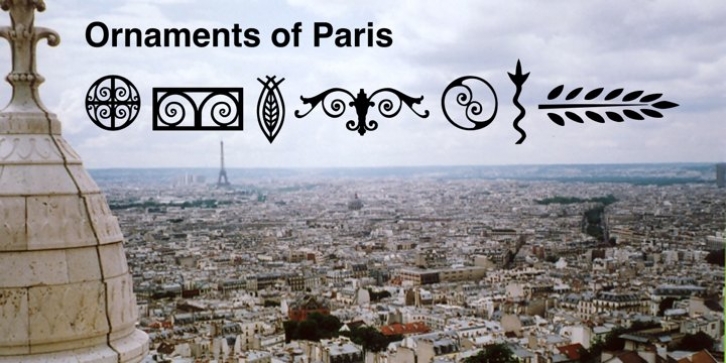 Ornaments of Paris font preview