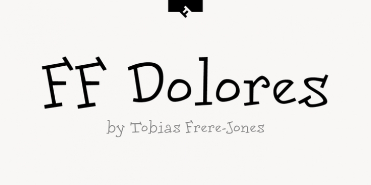 FF Dolores font preview