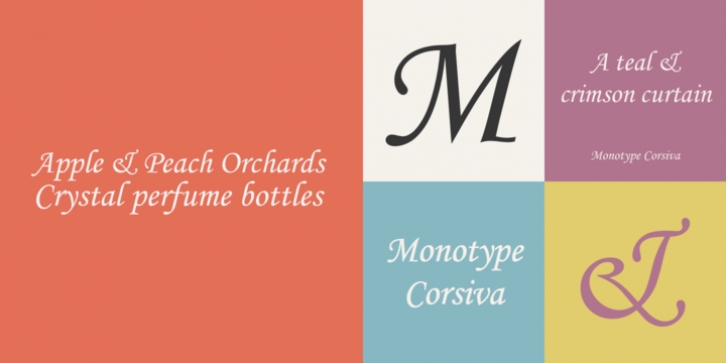 Monotype Corsiva font preview