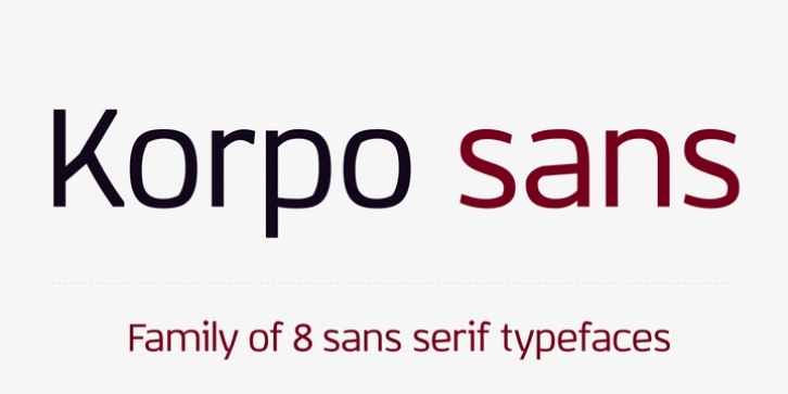 Korpo Sans font preview