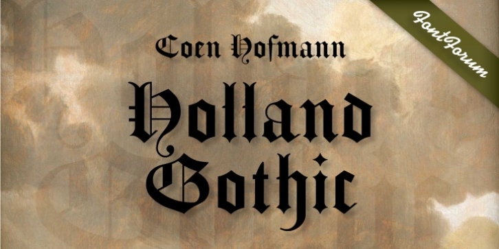 Holland Gothic font preview