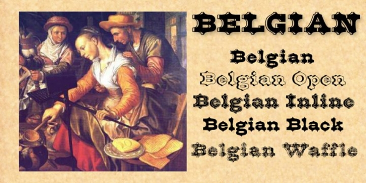 Belgian font preview