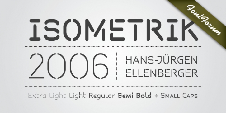 Isometrik font preview