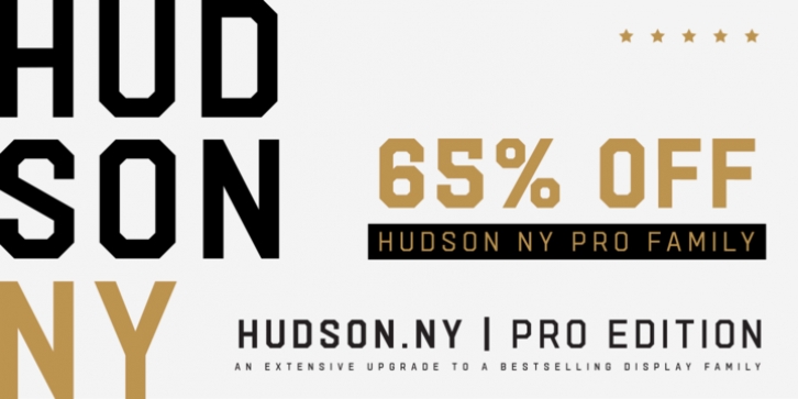 Hudson NY Pro font preview