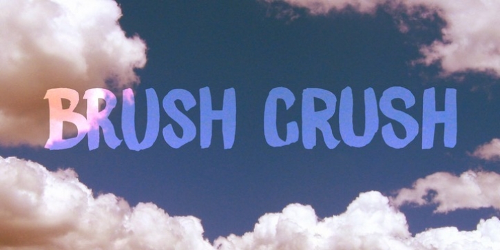 Brush Crush font preview