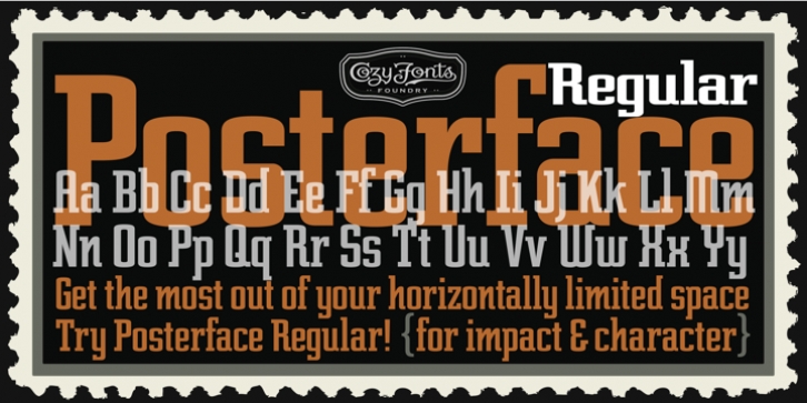 Posterface font preview