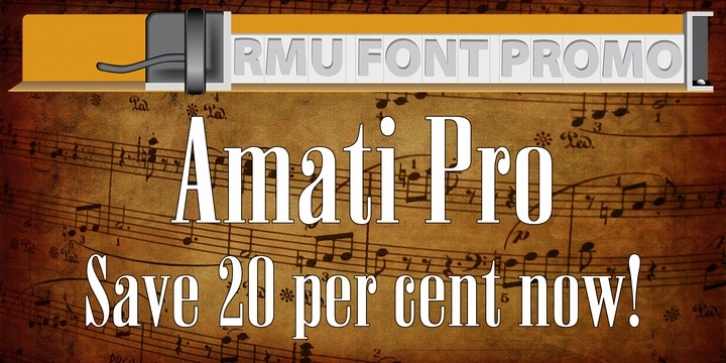 Amati Pro font preview