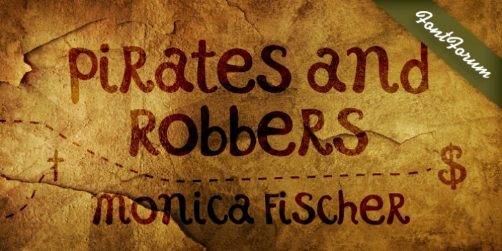 Pirates and Robbers font preview
