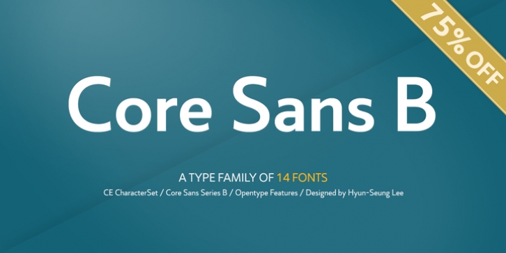 Core Sans B font preview