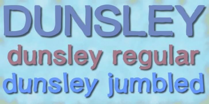 Dunsley font preview