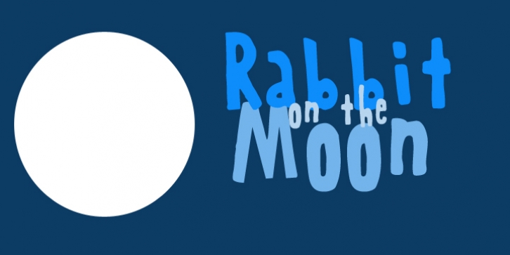 Rabbit On The Moon font preview