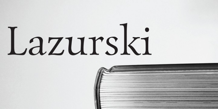 Lazurski font preview