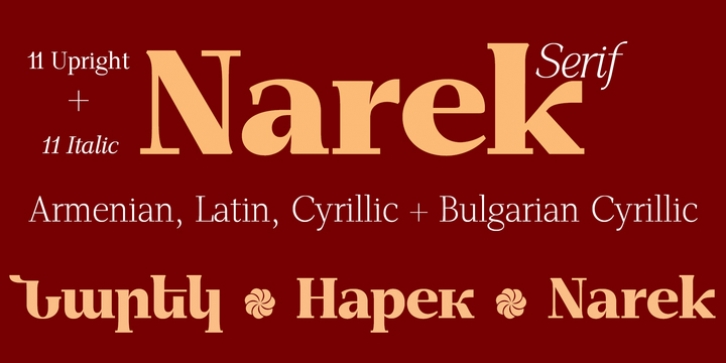 GHEA Narek Serif font preview