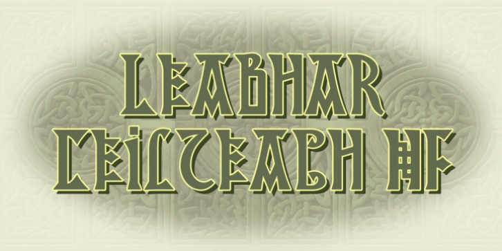 Leabhar Ceilteach NF font preview