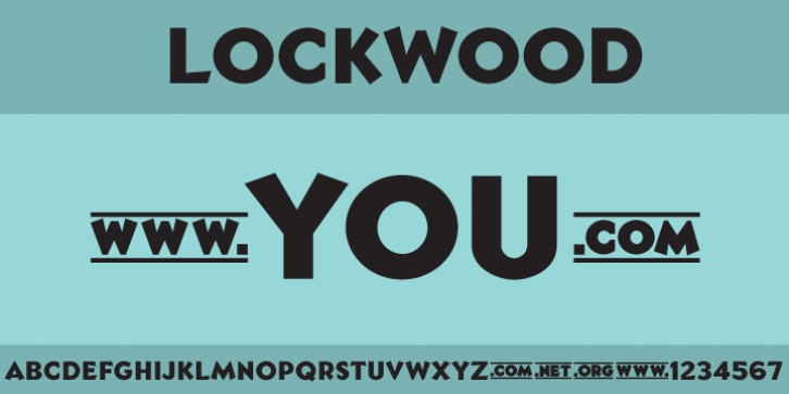 Lockwood font preview