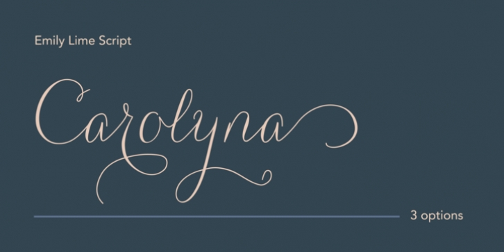 Carolyna font preview