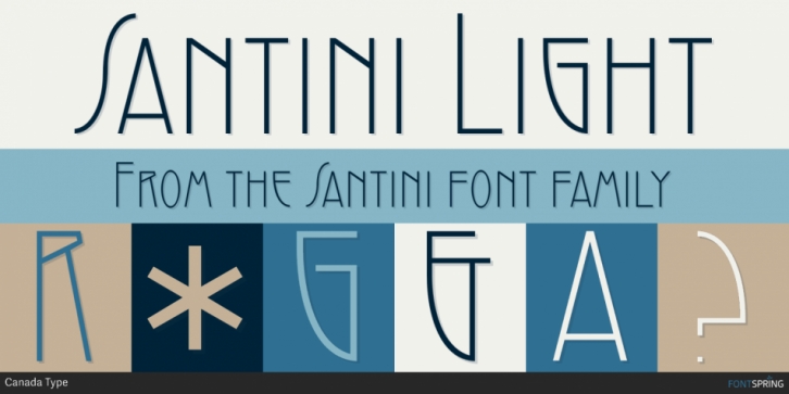 Santini font preview