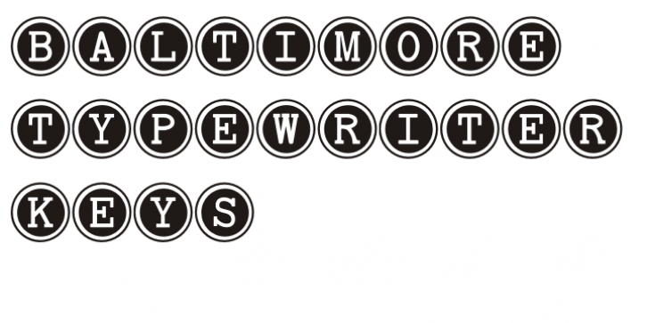 Baltimore Typewriter font preview