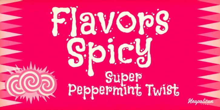 Flavors Pro Spicy font preview