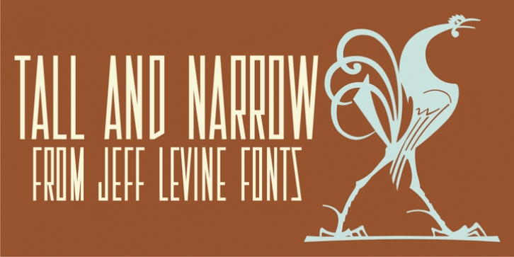 Tall And Narrow JNL font preview