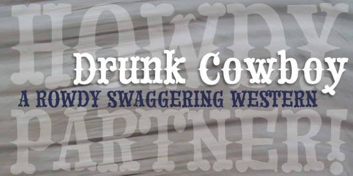 Drunk Cowboy font preview