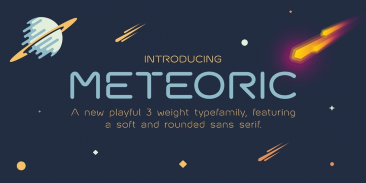 Meteoric font preview