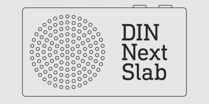 DIN Next Slab font preview