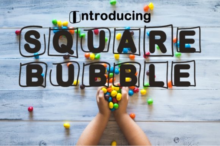 Square Bubble font preview