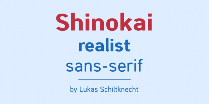 Shinokai font preview