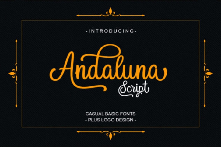 Andaluna font preview
