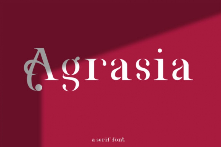 Agrasia font preview