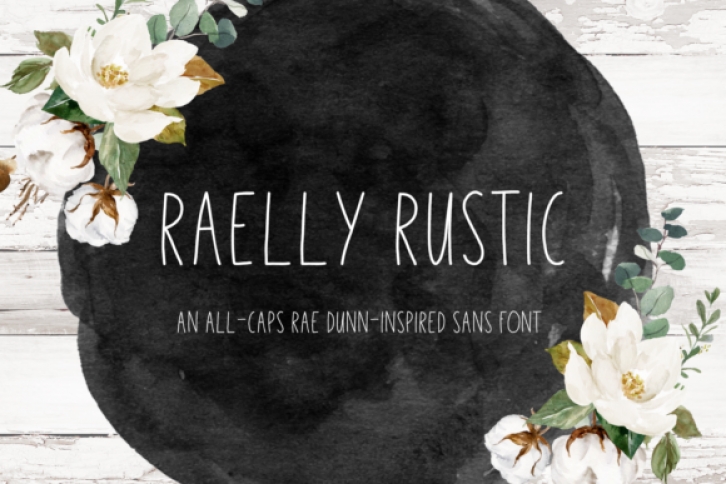 Raelly Rustic font preview