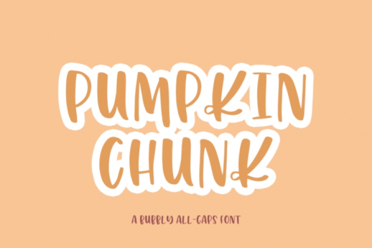 Pumpkin Chunk font preview