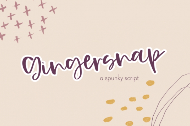 Gingersnap font preview