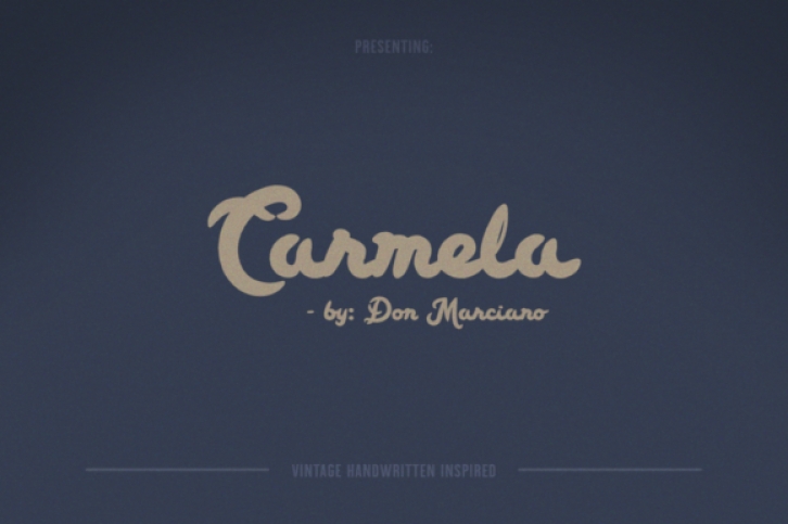 Carmela font preview