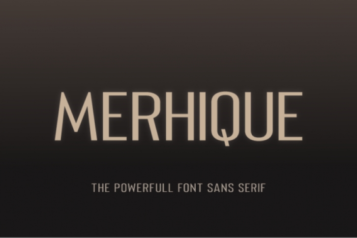 Merhique Family font preview