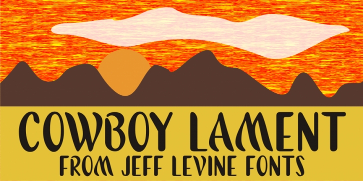 Cowboy Lament JNL font preview