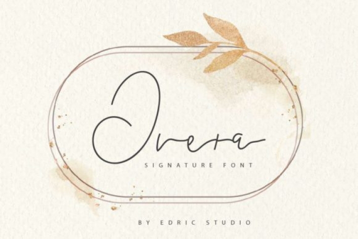 Overa font preview