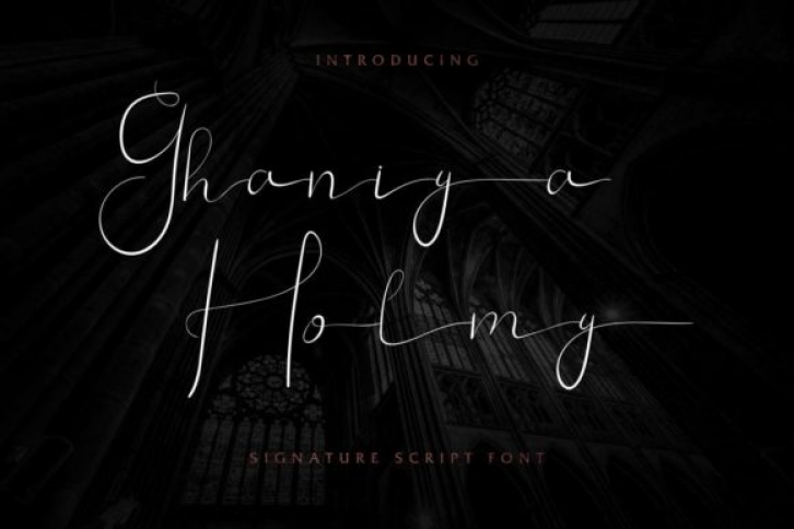 Ghaniya Holmy font preview