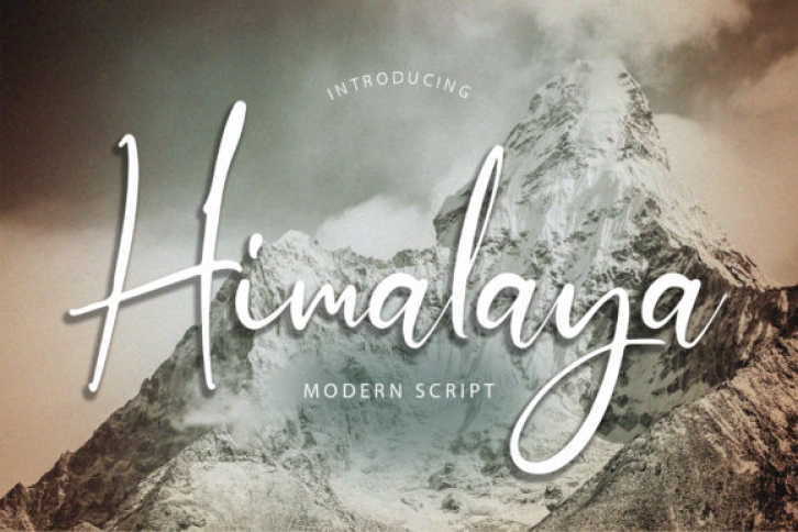 Himalaya font preview