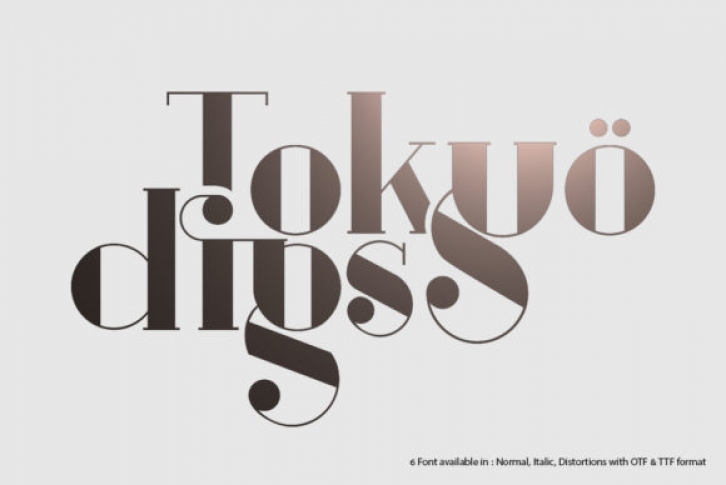 Tokyo Digs font preview