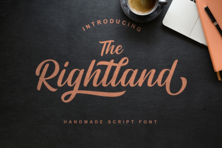 Rightland font preview