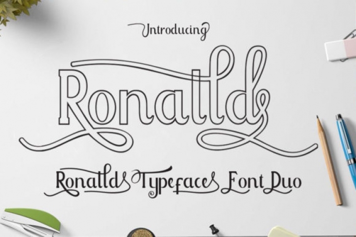Ronalld font preview