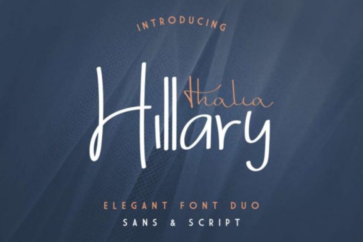 Thalia Hillary font preview