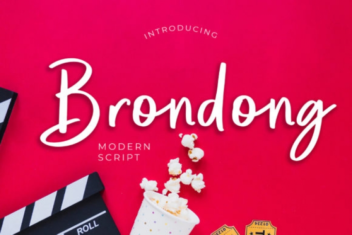 Brondong font preview