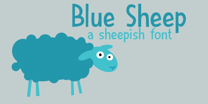 Blue Sheep font preview