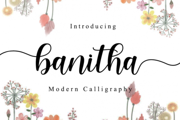 Banitha font preview